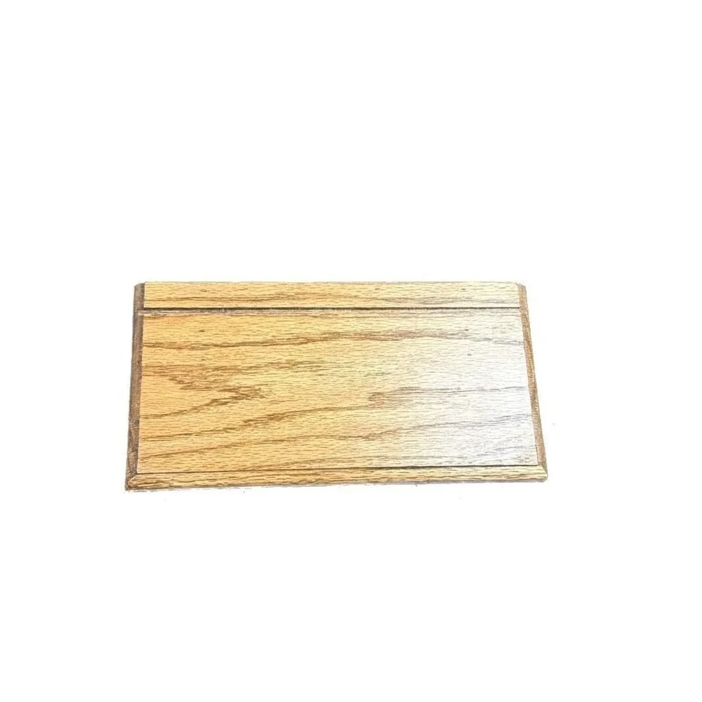 Vintage Small Oak Wood Wall Shelf Plate Rail Display Ledge